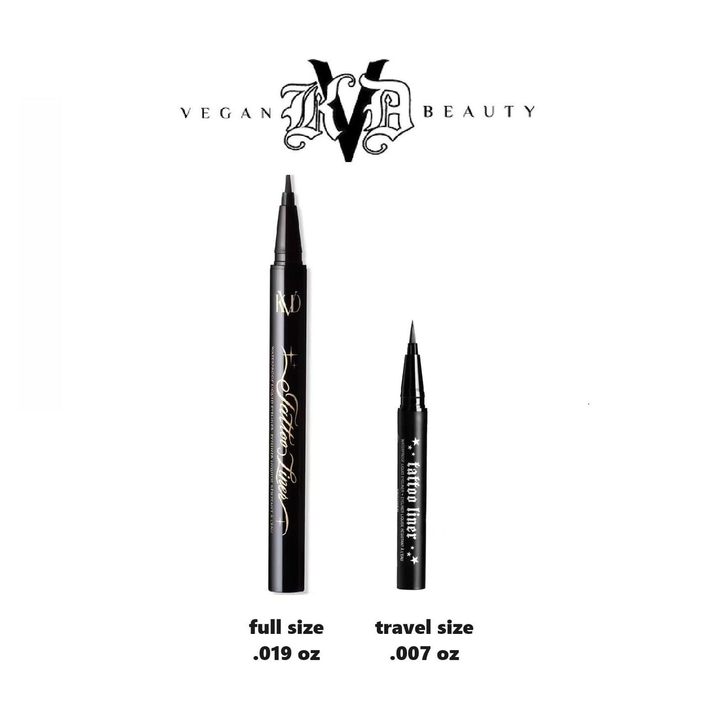 KVD BEAUTY Tattoo Liner Waterproof Liquid Eyeliner Trooper Black Travel Size