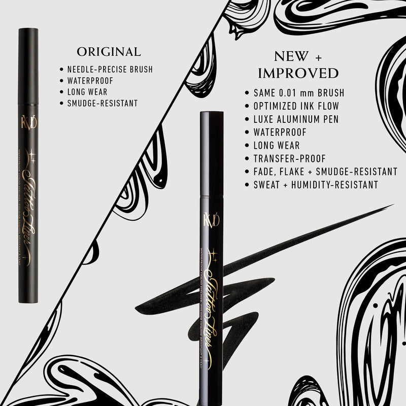 TATTOO LINER WATERPRO4OF LIQUID EYELINER- Trooper Black, 0.2ml/0.007 fl oz